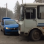 На перекрестке Черняховского и Всеобуча столкнулись легковой автомобиль и автобус