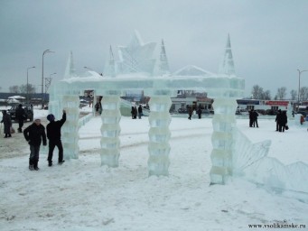 Вход в ледовый городок