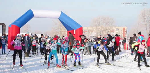 Жители Соликамска приняли участие в «Лыжне России»