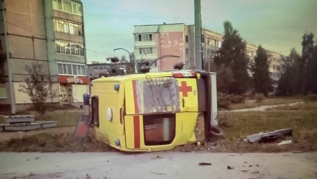 В Соликамске произошло ДТП с участием автомобиля скорой помощи