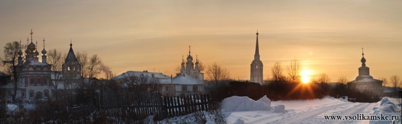 на закате...