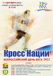 В Соликамске пройдет Всероссийский день бега "Кросс нации-2022"