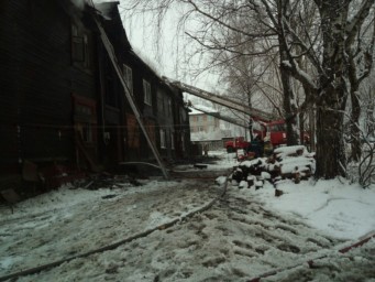 18 ноября в Соликамске произошел пожар в жилом восьмиквартирном доме 4