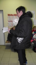 В детской больнице перед выходом к детям