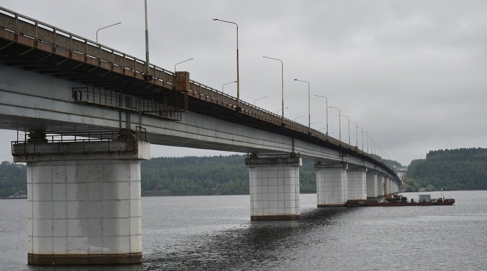 На Чусовском мосту вновь идут дорожные работы